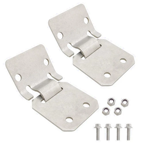 MOSNAI Golf Cart Seat Hinge Plate Set with Screws for Club Car DS 1979-Up Golf Carts OEM 1011652 1012412 Male + Female(2 Sets)