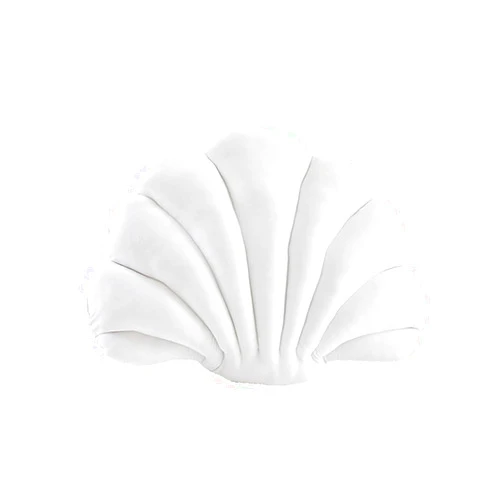 Generic Seashell Pillow Shell Shaped Pillow White Velvet Sea Shell Plush Pillow Sea Ocean Themed Decorative Throw Pillow Seashell Accent Stuff Pillow Cushion for Bed Couch Chair Beach Home Office Decor