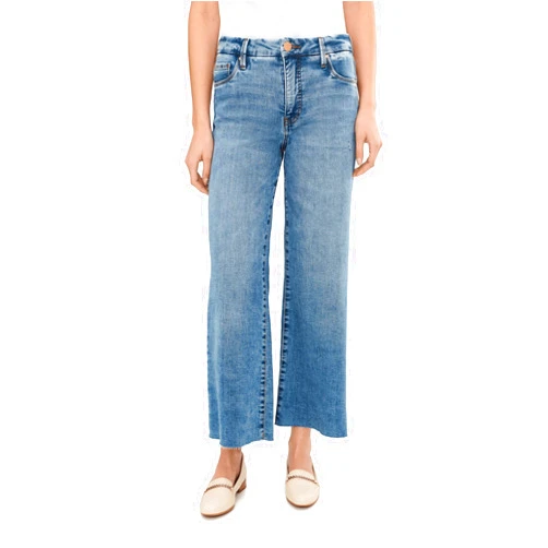 KUT from the Kloth Kelsey High Rise Ankle Flare Clean Hem