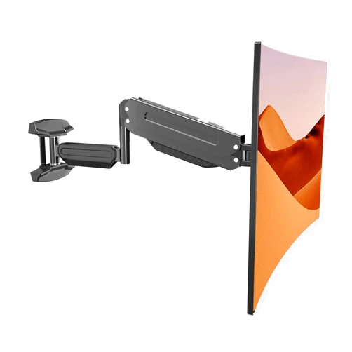 suptek Single Monitor Wall Mount for 13 to 33 Inch Monitor Screens, Gas Spring Monitor Arm Wall Mount Holds Up to 10KG/22lbs, Full Motion Adjustable,VESA Mount 75x75, 100x100(WM18)
