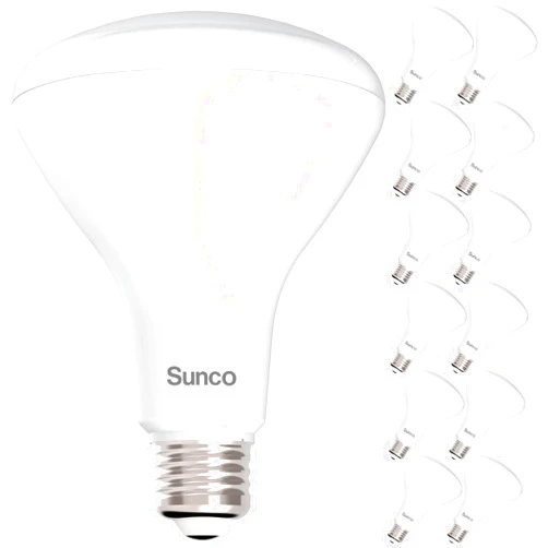 Sunco Lighting Sunco 12 Pack BR30 Light Bulbs LED, Recessed Can Light Bulbs, Indoor Flood Bulb, 850 LM, 11W (65W Equivalent), 6000K Daylight Deluxe, Dimmable, E26 Base, for Home, Kitchen, Bedroom UL
