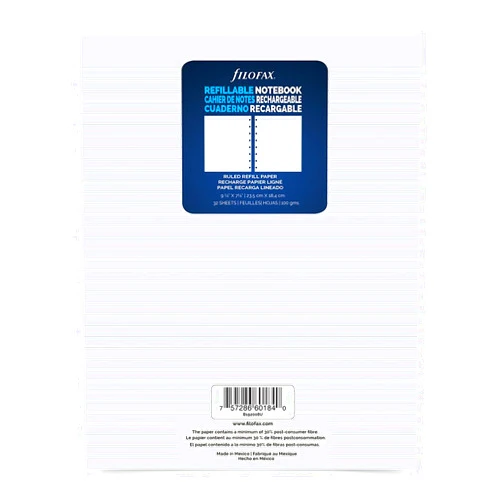 Filofax Executive Size Ruled Refill, 9.25