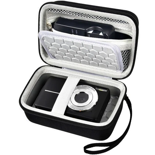 Comecase Digital Camera Carrying Case Compatible with CAMKORY/for VAHOIALD/for Canon PowerShot G7X/ for Kodak Pixpro/for Sony DSCW800 Compact Small Camera Storage Bag for Boys Girls Kids - Black