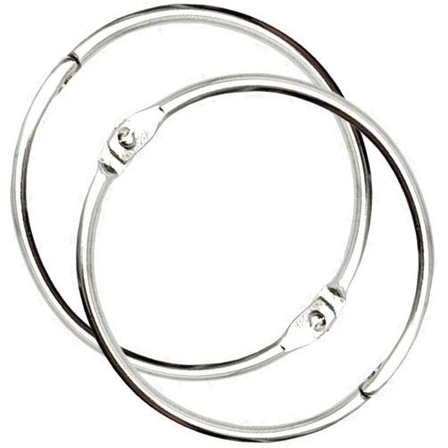 OWLKELA 2 Inch 30 Pack Loose Leaf Binder Rings, Nickel Plated Steel Binder Rings, Keychain Key Rings, Metal Rings for Index Cards, Book Ring, Ideal for School, Home, or Office
