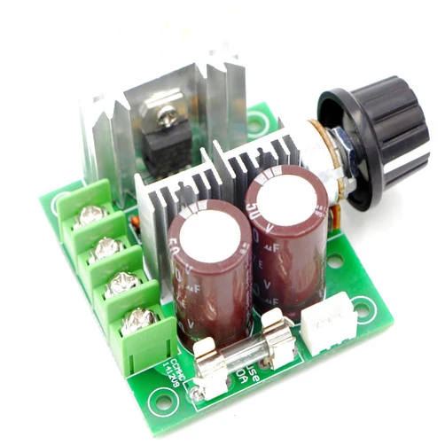 RioRand 12V-40V 10A PWM DC Motor Speed Controller with Knob-High Efficiency, High Torque, Low Heat Generating with Reverse Polarity Protection, High Current Protection