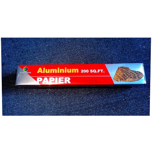 HROMEN 200 Square Foot Roll - Aluminium Foil Heavy Duty-18 Micron Thick Extra Strong Food Service Catering-30CMX6090CM/18.5 SQ.MT- Chemical & Toxin-Free Food Wrapping Paper - Safe for Grill