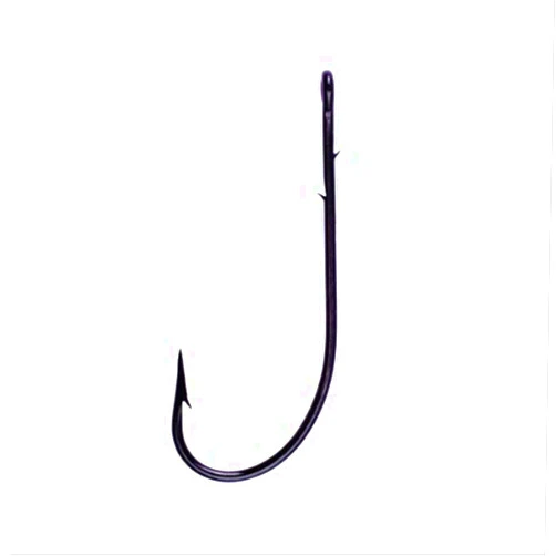 Eagle Claw Lazer Sharp L095XBLG-3/0 Sproat 2 Slices Worm Hook, 8 Piece (Black)