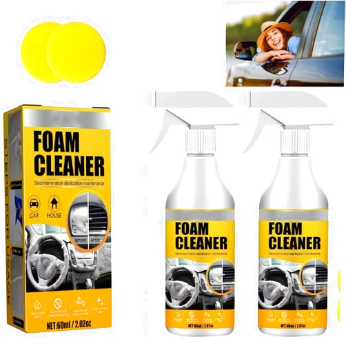 VisTapex 2pcs Multi-purpose Foam Cleaner Foam Cleaner for Car Car Interior Foam Cleaner All Around Master Foam Cleaner Foam Cleaner for Car Car Seat Foam Cleaner Spray