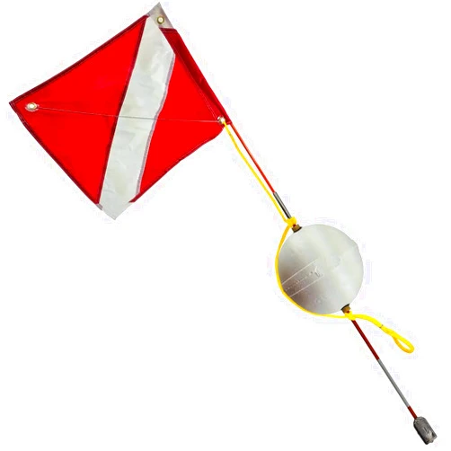 SPEARFISHING WORLD Dive Flag and Float 2 Piece for Snorkeling and Scuba