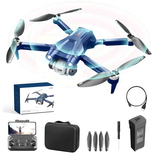3T6B Drone with 4K HD Camera, RC Foldable FPV WiFi Live Transmission Drone, 360° Obstacle Avoidance, Brushless Motor, Headless Mode, Gesture photography, Optical Flow Localization for Kids Adults Beginners