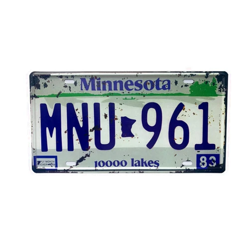 ROOKOPR Minnesota License Plate Aluminum Novelty Car Decor License Plates 12