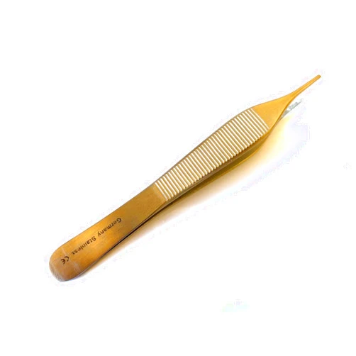 MedTool Adson Dressing Forceps 4.5” Serrated German Stainless Steel CE