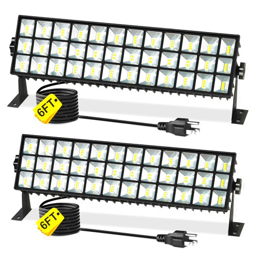 YQNLIFA 2Pack 100W Shop Light, 11000LM 6000K Daylight White Super Brighter LED Shop Light, IP66 Waterproof Garage Light with 1.8M/6FT Cord Bay Light for Workshop Yard Garage Warehouses Yard