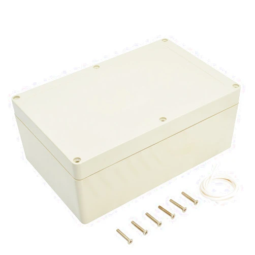 LeMotech Waterproof Dustproof IP65 ABS Plastic Junction Box Universal Electric Project Enclosure Pale Gray 9.0 x 5.9 x 3.4 inch (230 x 150 x 87 mm)