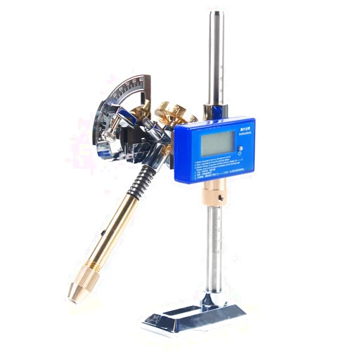 WOHAIPA Digital Angle Facet Manipulator, 6mm Jade Faceting Machine Gem Jewel Angle Polisher, HD Digital Display, Adjustable Design