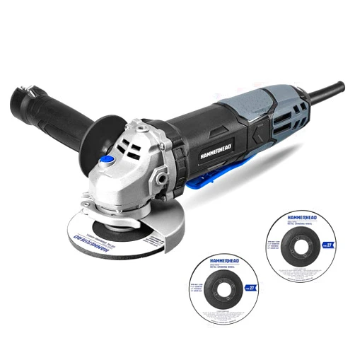 Hammerhead 6-Amp 4-1/2 Inch Angle Grinder with 3 pcs Grinding Wheel – HAAG060
