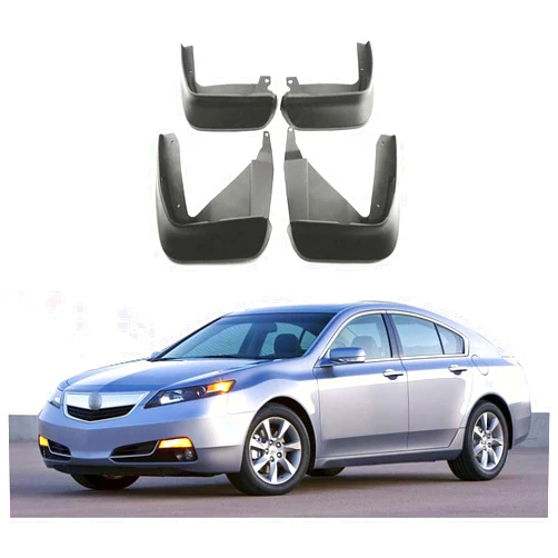 EDEMCO Compatible with Acura TL Sedan 2012-2016, 4Pcs Car Fenders Splash Guards Anti-Sand Mud Flaps Front and Rear Wheels Mudguards Accessories