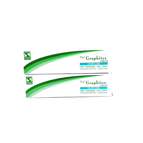 Dr. Willmar Schwabe Topi Graphites Cream (Pack of 2 x 25g Each) - Homeopathic Ointment for Dry Eczema