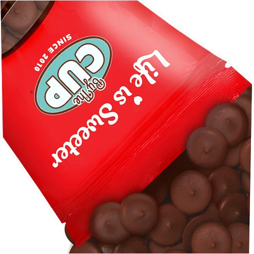 By The Cup Merckens Milk Chocolate Melting Wafers, 2 lb Bulk Bag for Chocolate Fountain, Fondue Sets, Molds and More