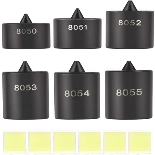 Bonbo 8056 Shaft Protector Set for Use with Grip-O-Matic Pullers or Push-Pullers, Fan Blade, Gear and Bearing Pullers, Compatible with OTC 8056 (Set of 6)