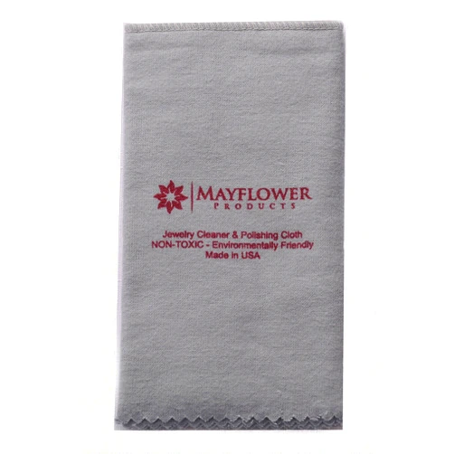 Mayflower Products Pro Size Polishing Cleaning Cloth Pure Cotton Made in USA for Gold, Silver, and Platinum Jewelry, Eco Friendly Large Cleaner Cloth 11 x 14 in. Keeps Jewelry Clean and Shiny