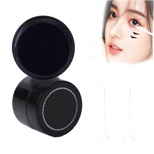 ELEFOCUS Waterproof Silicone Winged Tip Eyeliner Stencils Eyeliner Waterproof Stamp Set, Double-ended Lower Eyelash Stamp, Eye Liner Tip Lower Eyelid Lash, Lazy Eyeliner Stamp for Beginners (Black)