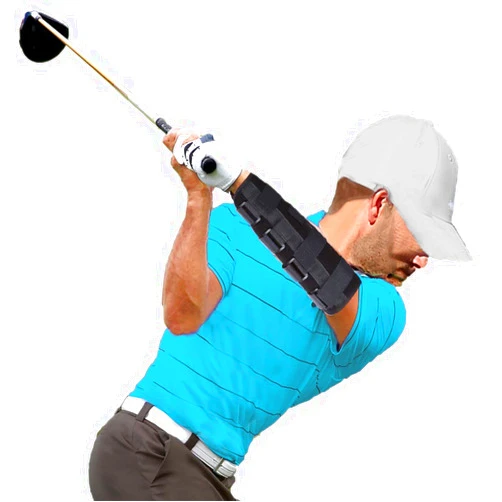 JUNNEE Golf Swing Trainer Elbow Brace, Turn and Straight Arm Golf Swing Trainer, Perfect for Guide Golf Chicken Wing Fix Corrector, Keep Your Leading Arm Straight in The Backswing