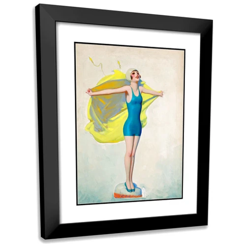 ArtDirect Enoch Bolles 14x18 Black Modern Frame and Double Matted Museum Art Print Titled - Port o- Dreams (1925)