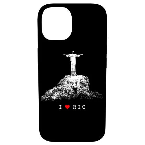 Christ the Redeemer Silhouette Rio de Janeiro iPhone 14 Rio de Janeiro Skyline Statue of Jesus Christ Brazil Love Case