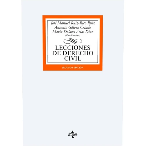Spanish Edition by José Manuel Ruiz-Rico Ruiz (Author), Antonio Gálvez Criado (Author), María Dolores Arias Díaz (Author), María Luisa Moreno-Torres Herrera (Author), José Manuel de Torres Perea (Author), Francisco Javier Pastor Vita (Author), Antonio José Quesada Sánchez (Author), Belén María Casado Casado (Author), Paula Castaños Castro (Author), Raúl Acebes Cornejo (Author), Jesús Martín Fuster (Author), José Manuel Martín Fuster (Author) & 10 more Format: Kindle Edition Lecciones de Derecho Civil (Derecho - Biblioteca Universitaria de Editorial Tecnos) (Spanish Edition)