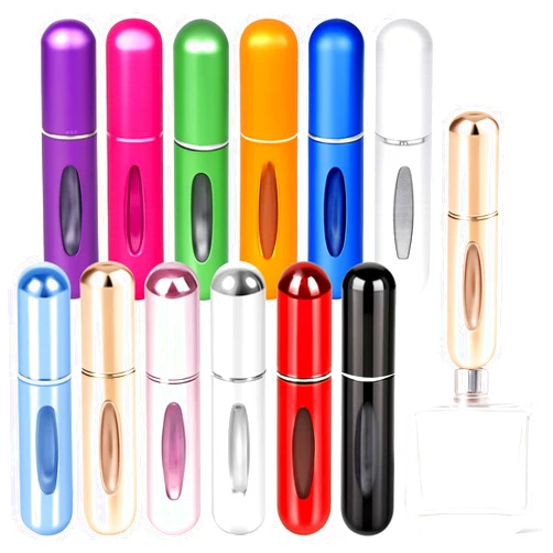 YXGTHGQZ 12 Pack Refillable Perfume Atomizer Spray Bottles for Travel – 5ml Mini Cologne Refillable Bottles, Portable Perfume Sprayers for Women & Men, TSA Approved Family Set for Home and Travel Use