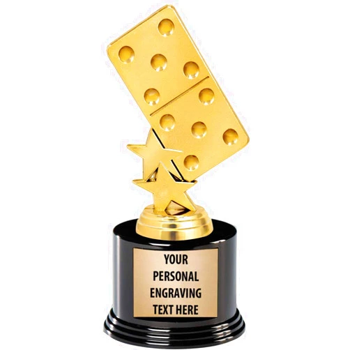 Crown Awards Dominoes Trophy, 5 1/4