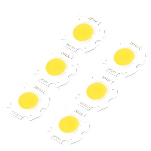 MECCANIXITY COB LED Light Chip Beads 20mm 10W 260mA Energy Saving Bulb for Spotlight Floodlight Pack of 10, Warm White