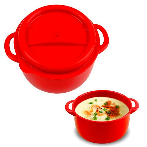VXYW Bento Boxes,Plastic Bento Bowl,Refrigeratable and Microwaveable Shatter-Proof Fresh-keeping Plastic Bowl for Lunch,Cereal, Soup, Snack, Fruit or Salad (Red)
