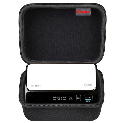 Elonbo Carrying Case for OMRON Evolv Bluetooth Wireless Upper Arm Blood Pressure Monitor, OMRON Evolv BP7000 Portable One-Piece BP Monitor Storage Holder, Black