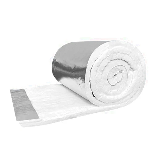 Touguqing Ceramic Fiber Blanket with Aluminum Foil Facing Fireproof Insulation for Dishwasher Forge Fireplace Kilns Stoves Furnace(Size:61cm*15m*1cm(24 * 590 * 0.39in),Color:Single-Sided Aluminum foil)