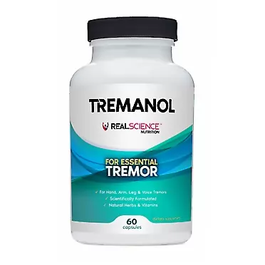 Real Science Nutrition Tremanol – All Natural Essential Tremor Herbal Supplement - May Provide Long-Term Relief for Shaky Hands, Arm, Leg, & Voice Tremors (60 Capsules)