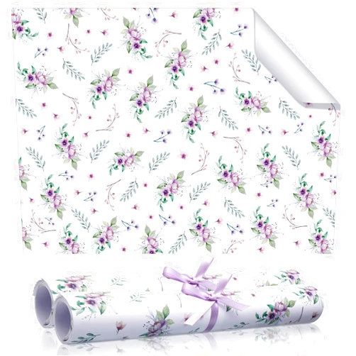 BBTO 10 Sheet Fragrant Drawer Liners for Dresser Lavender Scented Cabinet Liners for Shelves 15.8 x 22 Inch Paper Liner for Drawers and Cabinets Non Adhesive Drawer Paper Liner (Floral Style)