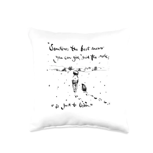 Boy, Mole, Fox, Horse Official Boy, Mole, Fox, Horse Sometimes The best answer you can give Throw Pillow