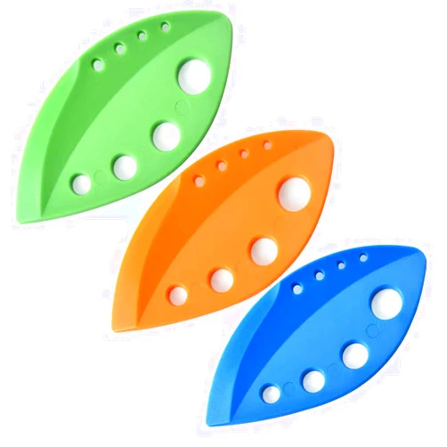Qishing Herb Stripper, 8 holes Kitchen Herb Leaf Stripping Tool, Herb Pealer Suit for Kale, Collard Greens, Thyme, Basil, Rosemary Stripper. Curved Edge Can be Used as a Kitchen Gadgets.