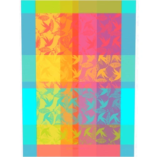 Garnier-Thiebaut USA Garnier Thiebaut Mille Colibris Tor Antilles (One Thousand Hummingbirds) French Kitchen Towel 22
