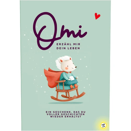 German Edition by Philipp Knöbl MSc (Author) Omi, erzähle mir dein Leben: Ein liebevolles Erinnerungsbuch für jede Oma – das ideale Geschenk zu Weihnachten, Geburtstag, Ostern & als Andenken.: ... besonderen Erinnerungsbuch (German Edition)