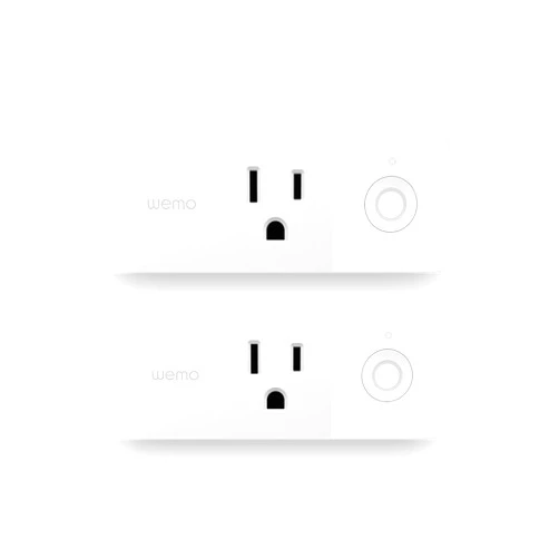 Wemo 43K-720-0224R Mini Smart Plug Compatible with Alexa, Google Assistant & Apple HomeKit(F7C063-CC), 2-Pack