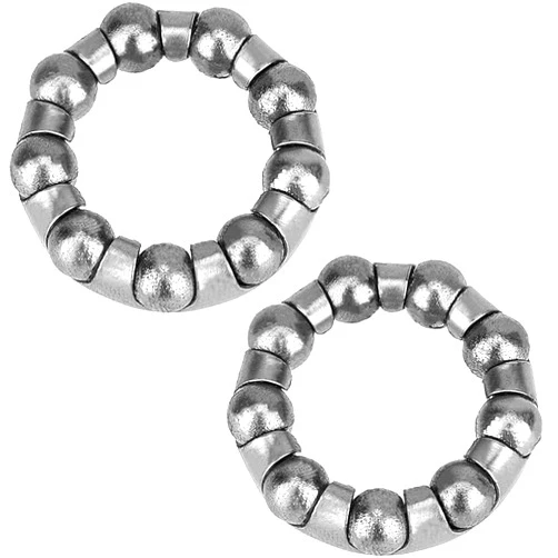 Noxozoqm 7 Balls x 1.49Inches Stainless Steel Bicycle Ball Bearings Bike Ball Crank Bearing for Replacement Mountain Bicycle Parts Bike (Silver, 7 Balls x 1.49Inches)