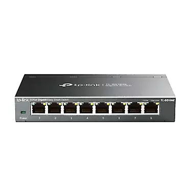 TP-Link 8 Port Gigabit Switch | Easy Smart Managed | Plug & Play | Limited Lifetime Protection | Desktop/Wall-Mount | Sturdy Metal w/ Shielded Ports | Support QoS, Vlan, IGMP and LAG (TL-SG108E)