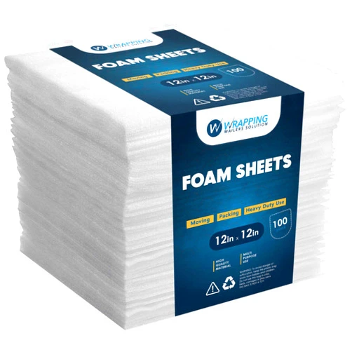 WRAPPING MAILERS SOLUTION 100 Pack Foam Sheets 12