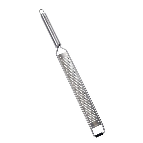 Selefina Spices: Rasp-Style Grater/Zester: for Nutmeg, Lemon, Garlic, Chocolate, Fruits, Vegetables and Ginger. Stainless Steel Grater, 16 inches