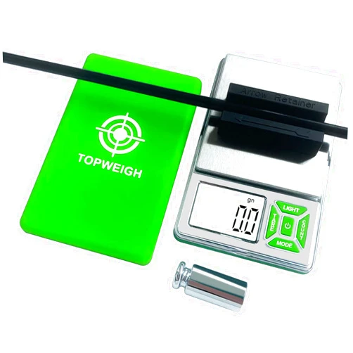 TOPWEIGH Arrow Scale Digital Grain, Archery Scale, Arrow Weight Scale with Arrow Holder, Large Backlight Display, 3086 Grains x 0.1gn, 200g x 0.01g, 6 Weighing Units, Cal Weight, Batteries Included