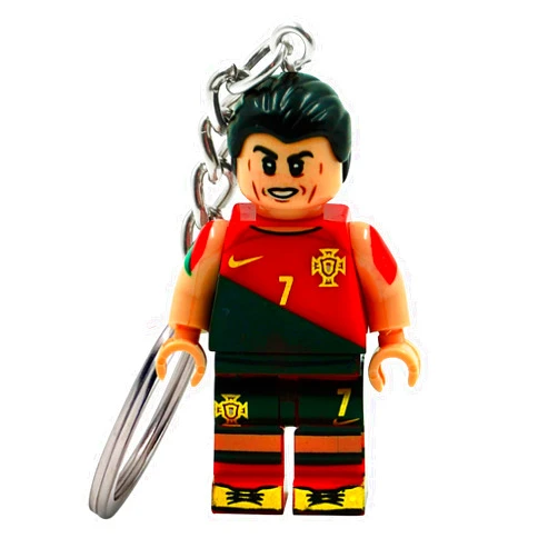 PAP Products Custom Ronaldo Keychain – Portugal 2022 Jersey – Distinctive Block-Style Aesthetic – Ronaldo Stuff for Fans