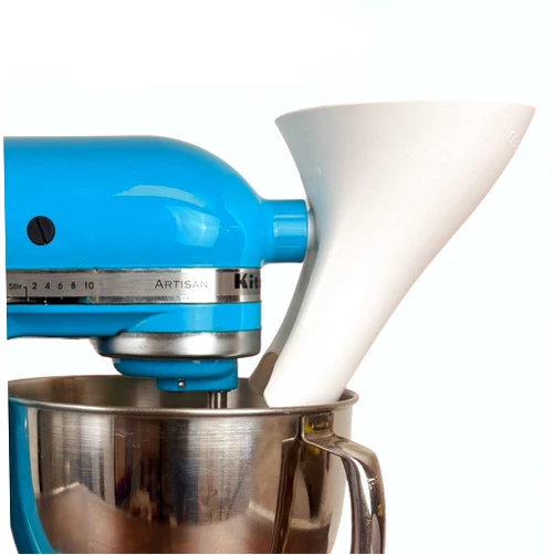 The Cookie Countess Inc Countess Flour Funnel™ - Stand Mixer Attachment by The Cookie Countess (White)